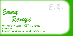 emma renyi business card